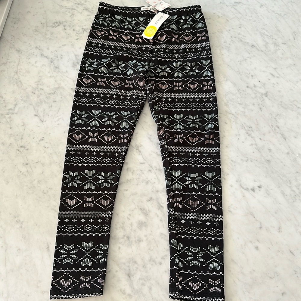 Stitchfix Lineah Fleece Lined Leggings, Girls size M (8-10)